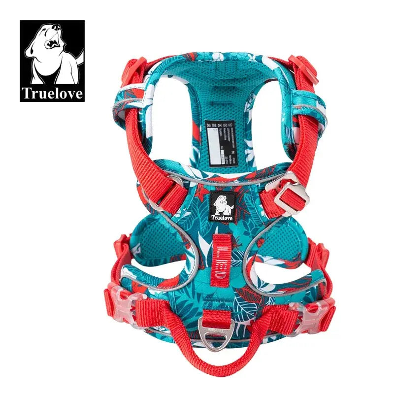 Truelove No-Pull Dog Harness | Reflective 3M Nylon | Breathable Mesh | Aviation Aluminum Hardware | XS–XL BigGrizCritterCorner