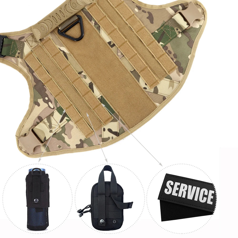 Tactical Dog Harness for Training Walking Hunting