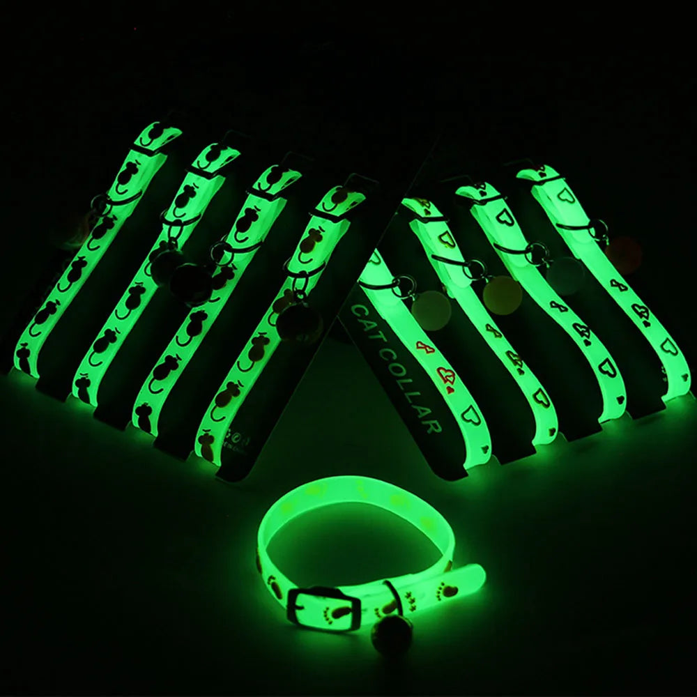 Luminous Cat Necklace Anti-Loss Fluorescent