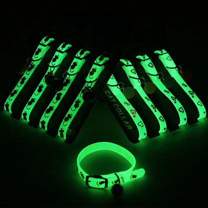 Luminous Cat Necklace Anti-Loss Fluorescent