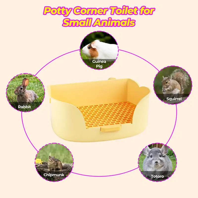Large Rabbit Litter Box Corner Toilet Trainer