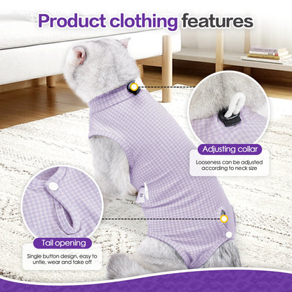 Cat Recovery Suit Onesie for Cats