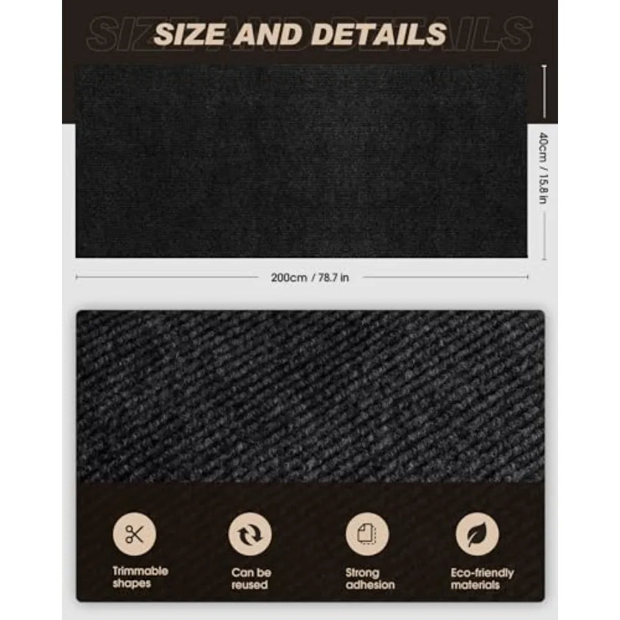 Mat Trimmable Self-Adhesive Carpet for DIY Cat Climbing and Scratching