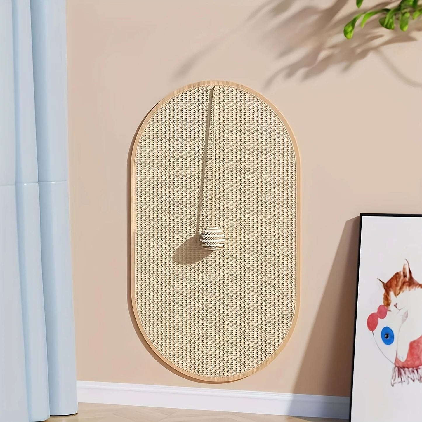 Durable, Sofa-Safe Scratch Board with Playful Toy for Cats