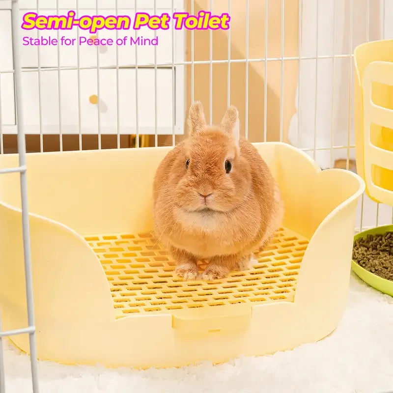 Large Rabbit Litter Box Corner Toilet Trainer