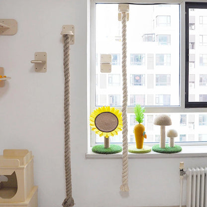 Climbing Shelf and Rope Tree Wall Mounted