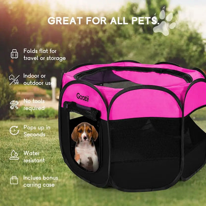 Portable Foldable Pet Playpen for Indoor and Outdoor