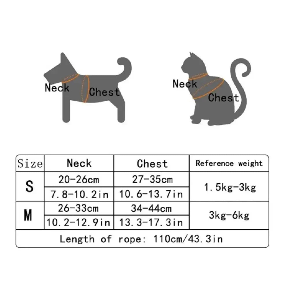 Undershirt Vest Harness & Leash for Small Dogs & Cats | Adjustable & Breathable Econic Blanks