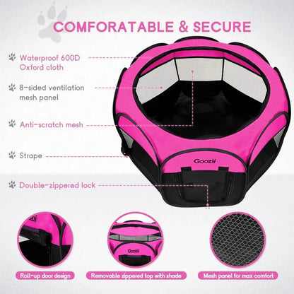 Portable Foldable Pet Playpen for Indoor and Outdoor