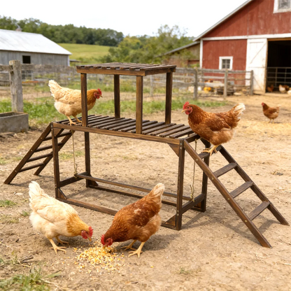 Solid Wood Chicken Perch Coop