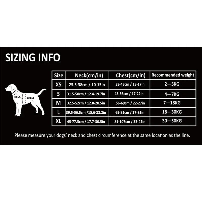 Dog Harness Camouflage Reflective