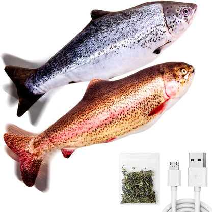 2 Pack 9" Floppy Fish Cat Toys SilverVine and Catnip