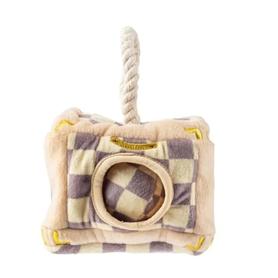 Checker Chewy Trunk Plush Designer Toys with Squeaker