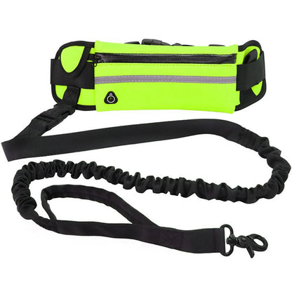 Hands Free Reflective Leash with Waist Bag
