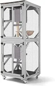 Catio Outdoor  Enclosure Mobile House  On Wheels