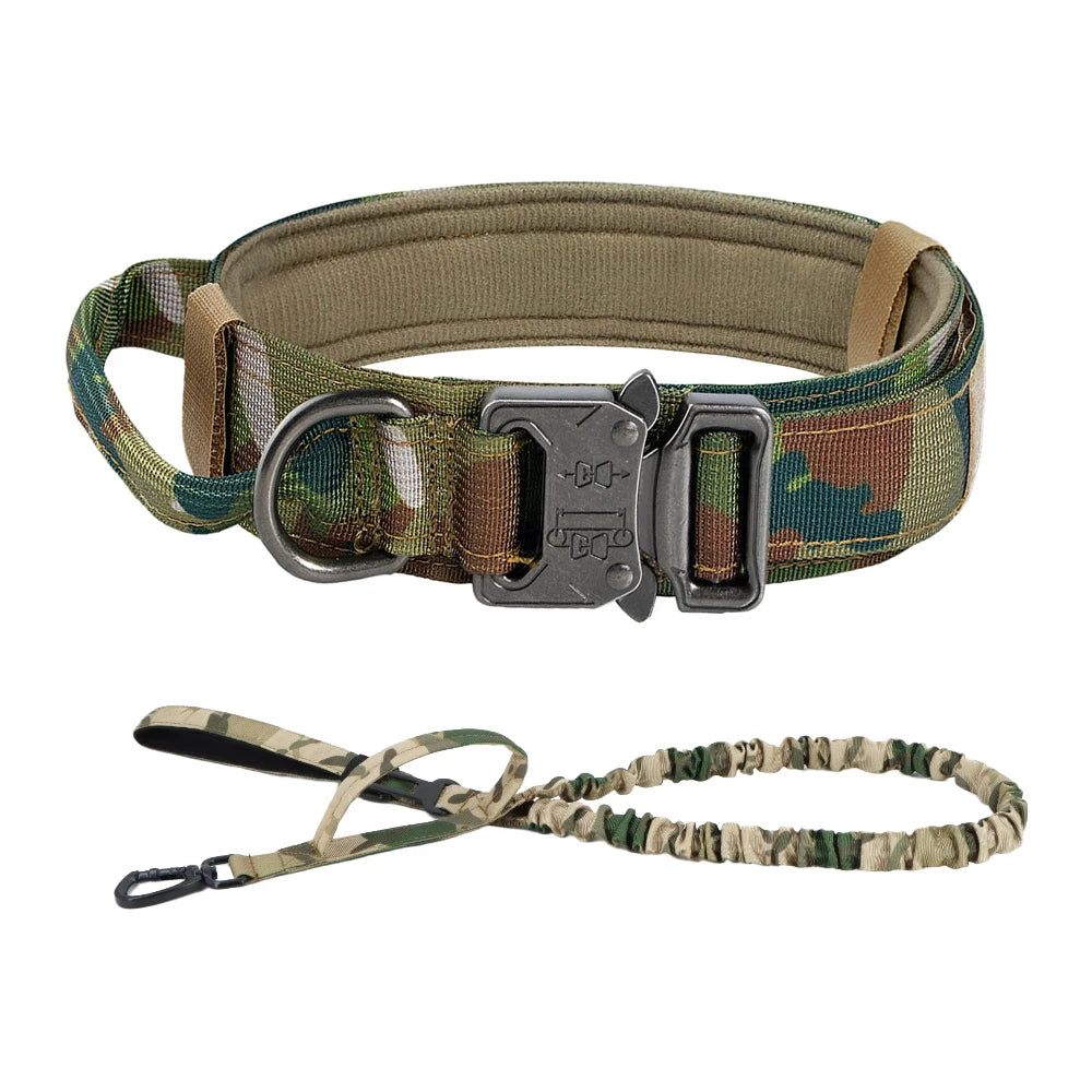 Training Collar Adjustable Tactical And Leash Set Control Handle