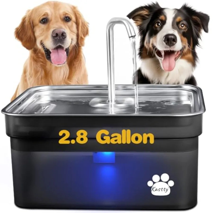 2.8Gal/10.5L Water Fountain Stainless Steel Super Quiet