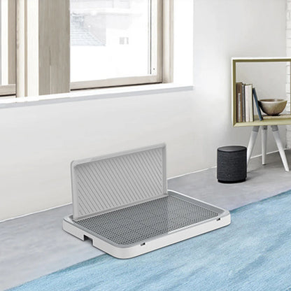 Dog Potty Tray with Pee Wall Anti-Splash