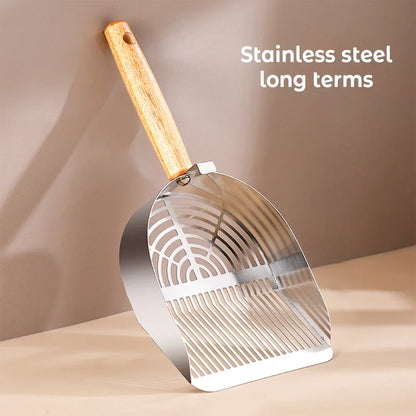 Steel Long Handle Cat Litter Scoop
