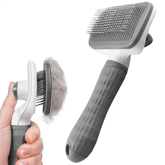 Dual-Use  Grooming Brush 20×10×5.5cm, Self-Cleaning Slicker Comb