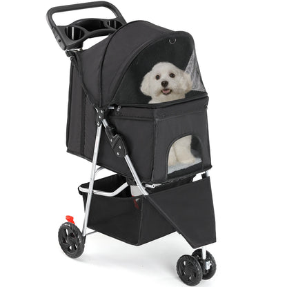 3 Wheels Foldable Pet Stroller