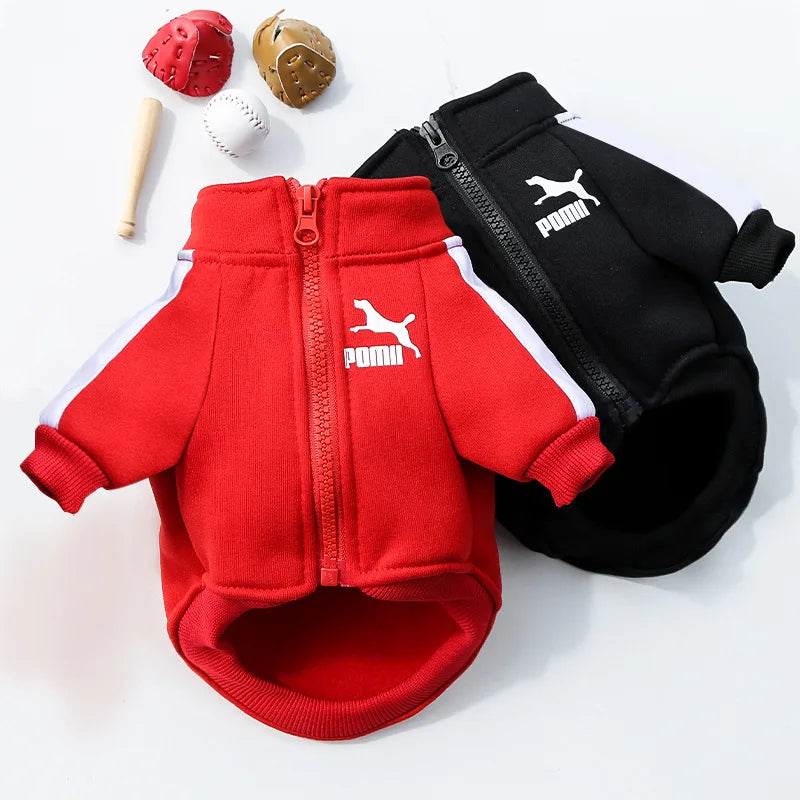 Dog Cat Sweatshirts Customizable, Warm Letter Design for Autumn Winter, Small Medium Large Pet Clothes Trendy Brand Style