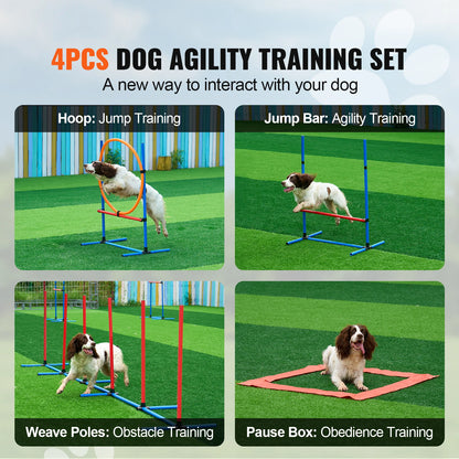 Dog Agility Training Equipment 4 PCS Set