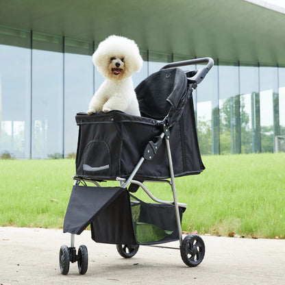 3 Wheels Foldable Pet Stroller