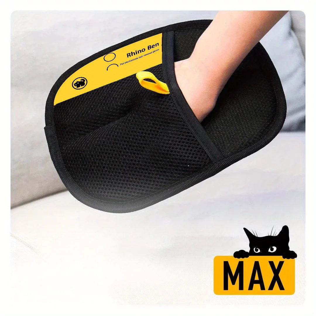 2-Piece Pet Hair Removal Gloves – Double-Sided