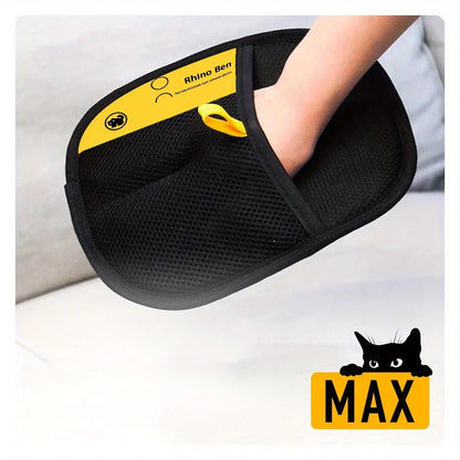 2-Piece Pet Hair Removal Gloves – Double-Sided