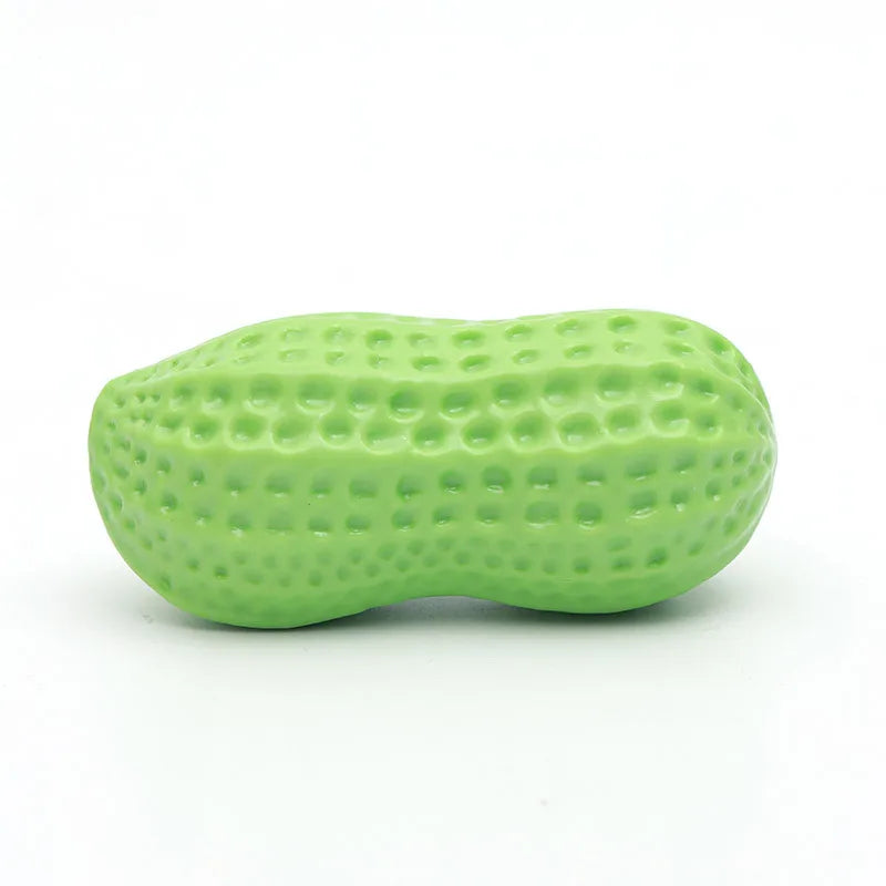 Chewing Toy Peanut Squeaking Anti Bite Rubber