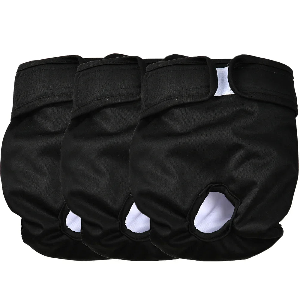 3Pcs Reusable Female Diapers