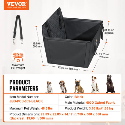 Dog Car Seat Waterproof Booster Seat