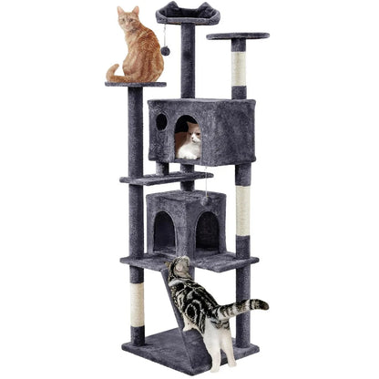 54in Cat Tree, Multi-Level Tower