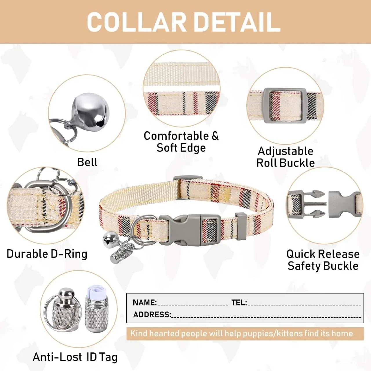 Harness Collar Leash Set,