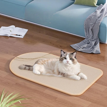 Durable, Sofa-Safe Scratch Board with Playful Toy for Cats