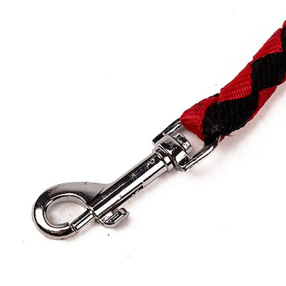 1.4m Pet Double Leash 2 Way Couplers Elastic Extended