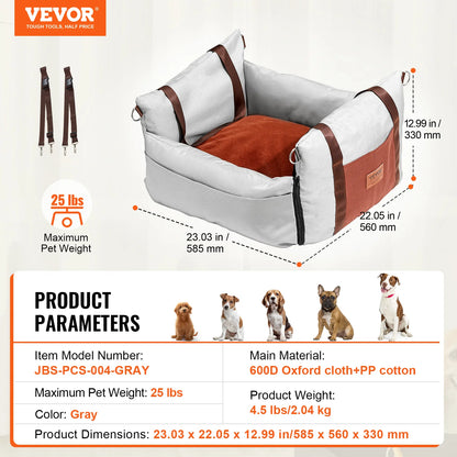 Dog Car Seat Waterproof Booster Seat