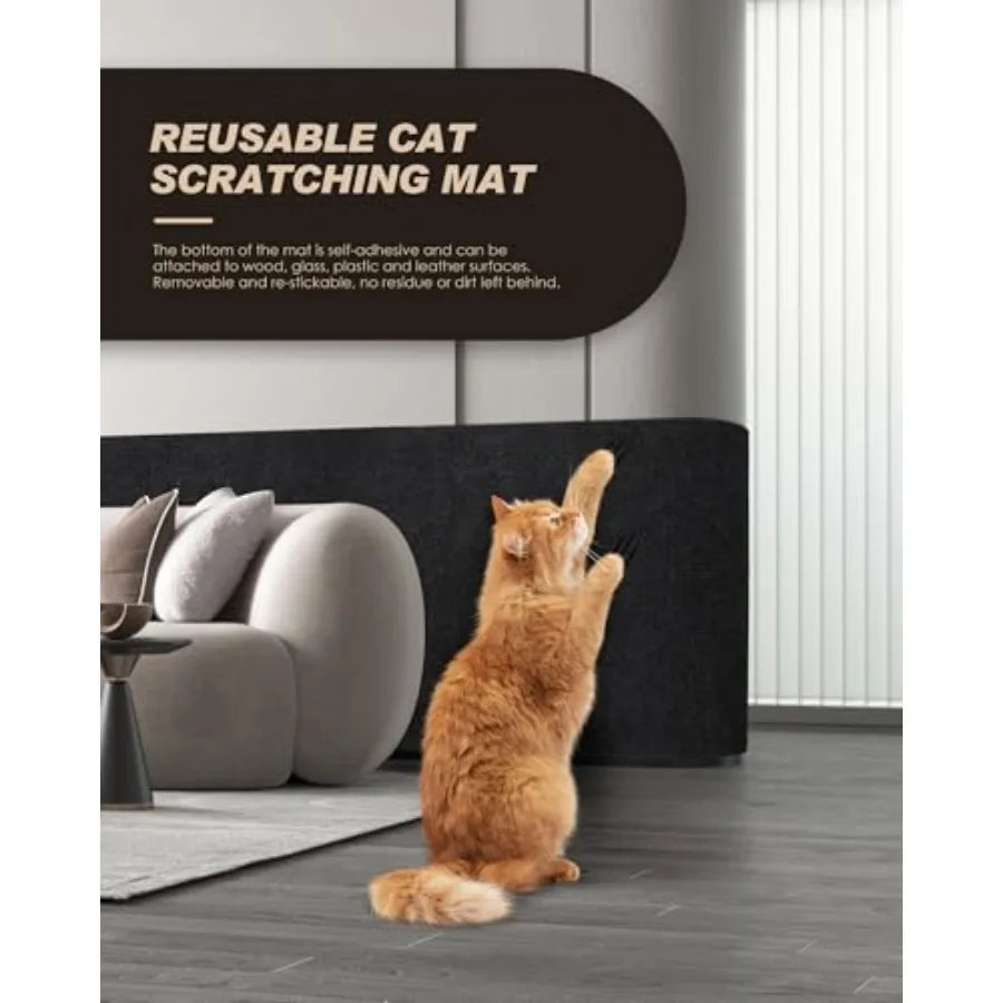 Mat Trimmable Self-Adhesive Carpet for DIY Cat Climbing and Scratching