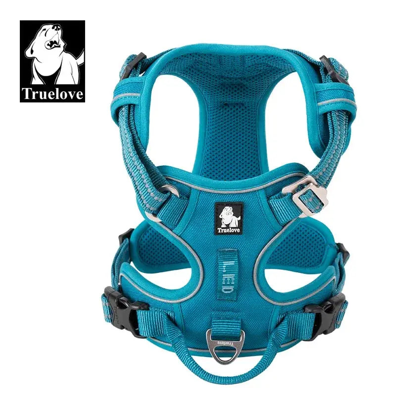 Truelove No-Pull Dog Harness | Reflective 3M Nylon | Breathable Mesh | Aviation Aluminum Hardware | XS–XL BigGrizCritterCorner