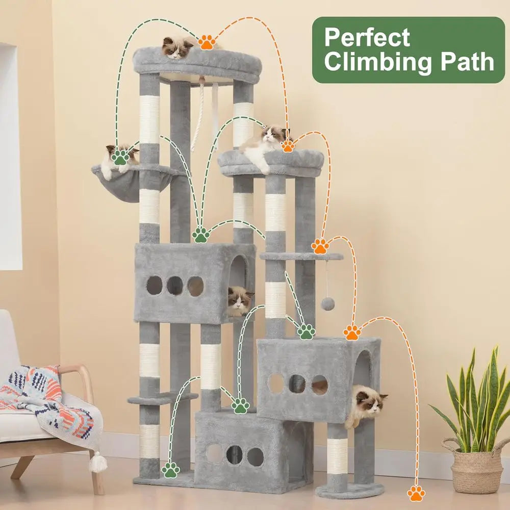 71.7'' Tall Cat Tower  Sturdy Heavy Duty