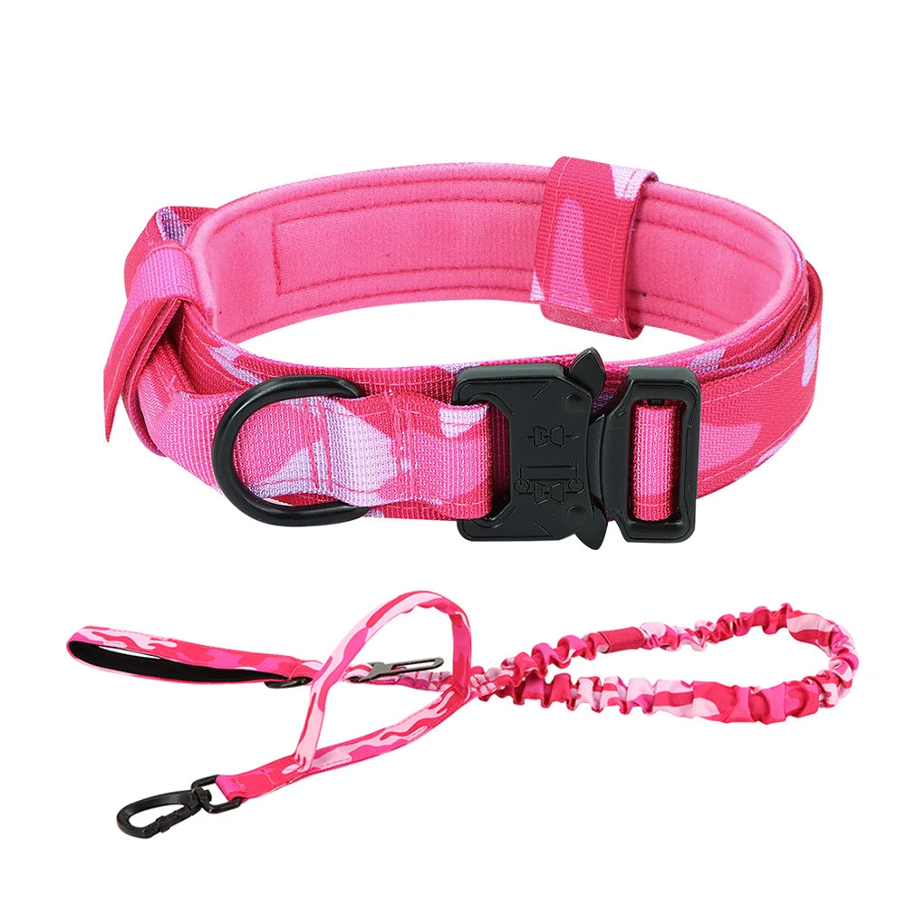 Training Collar Adjustable Tactical And Leash Set Control Handle
