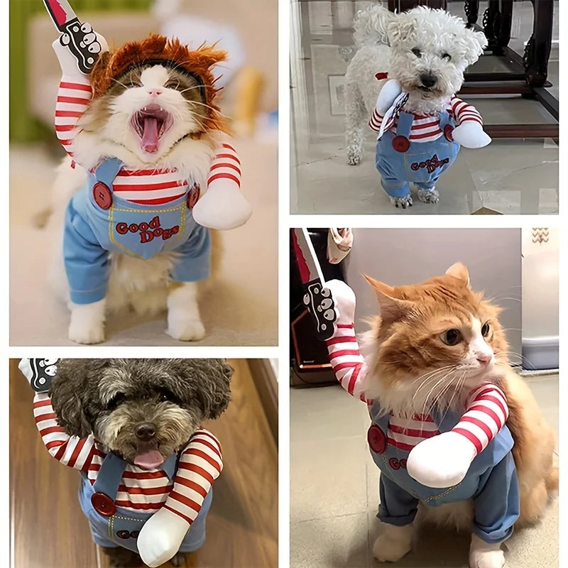 Bloody Doll Halloween Costume for Dogs Pet Zen
