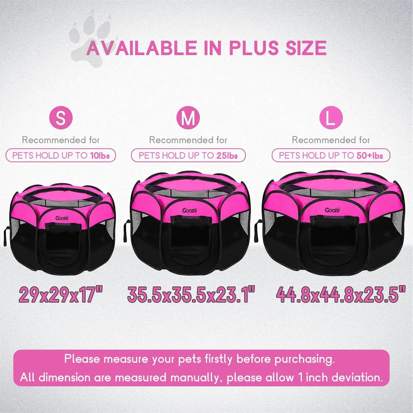 Portable Foldable Pet Playpen for Indoor and Outdoor