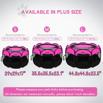 Portable Foldable Pet Playpen for Indoor and Outdoor