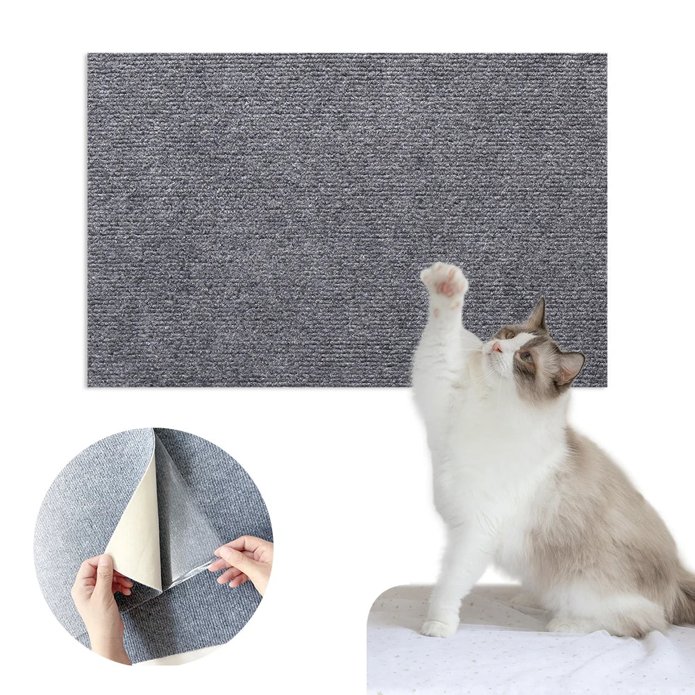 Self-Adhesive Trimmable Cat Scratching Rug Furniture Sofa Couch Protector