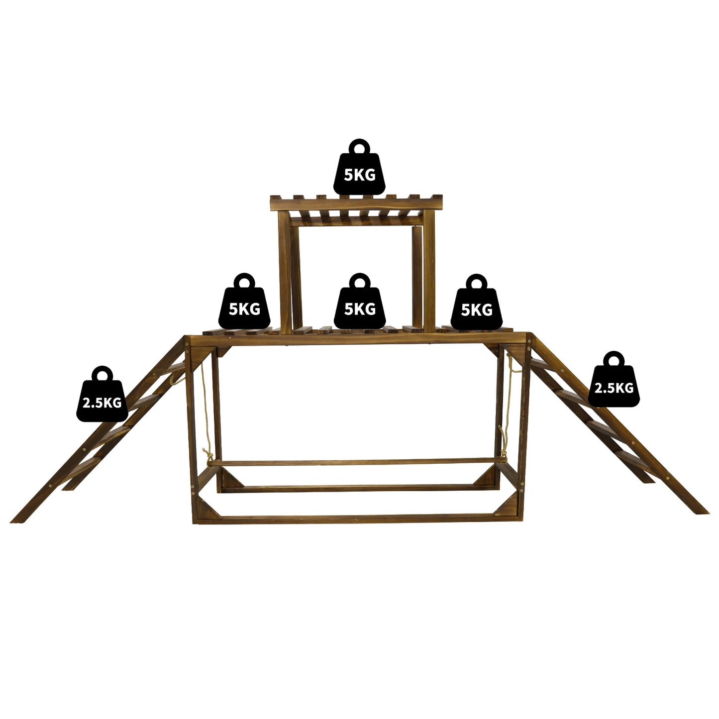 Solid Wood Chicken Perch Coop