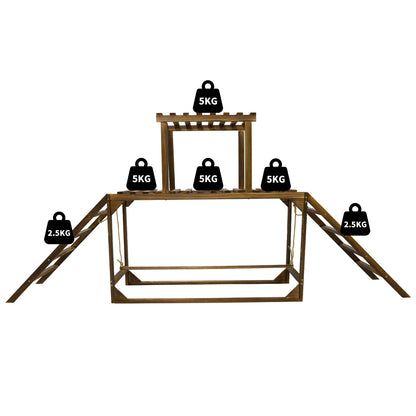 Solid Wood Chicken Perch Coop