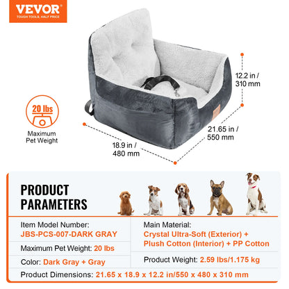 Dog Car Seat Waterproof Booster Seat