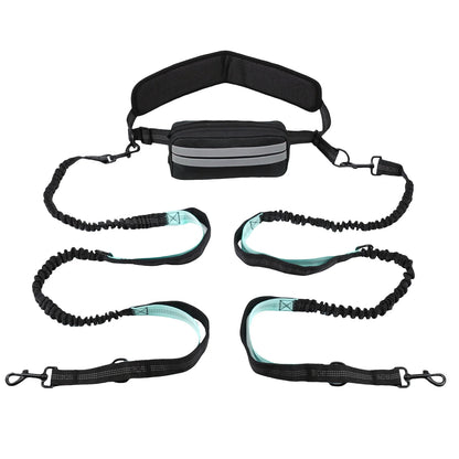Hands Free Reflective Leash with Waist Bag